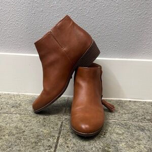Zodiac Tan Ankle Booties